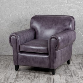 Кресло кожаное Элегант (Фиолетовый) в Ярославле - yaroslavl.katalogmebeli.com | фото
