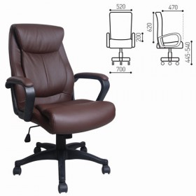 Кресло офисное BRABIX Enter EX-511 (коричневый) в Ярославле - yaroslavl.katalogmebeli.com | фото 1