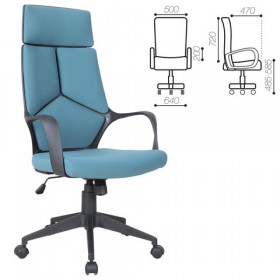 Кресло офисное BRABIX Prime EX-515 (голубая ткань) в Ярославле - yaroslavl.katalogmebeli.com | фото