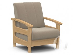 Кресло для отдыха Омега (бук лак/CATANIA LATTE) в Ярославле - yaroslavl.katalogmebeli.com | фото