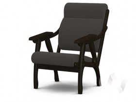 Кресло Вега-10 (венге лак/ULTRA GRAFIT) в Ярославле - yaroslavl.katalogmebeli.com | фото 1