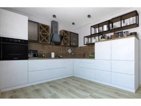 Модульная кухня Бронкс 1,8 м (Кварц) в Ярославле - yaroslavl.katalogmebeli.com | фото 5