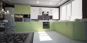 Модульная кухня Парма 1,6 м (Бирюза) в Ярославле - yaroslavl.katalogmebeli.com | фото