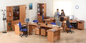 Мебель для персонала Альфа 61 Ольха в Ярославле - yaroslavl.katalogmebeli.com | фото 1